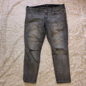 Grey hollister jeans size 15